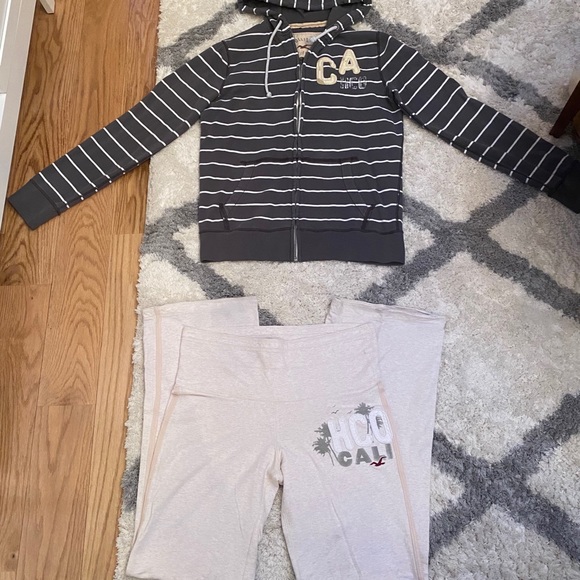 Hollister zip hoodie and matching yoga pants large - Picture 12 of 13